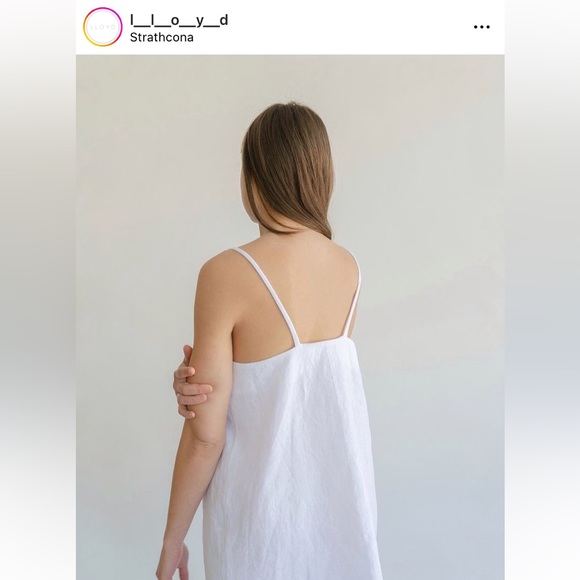 LLOYD Clothing Linen Sundress in White - Picture 2 of 9